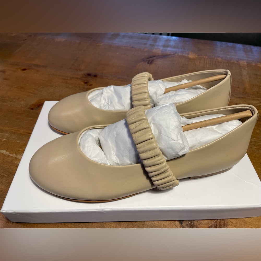 Jo Mercer Freida flats, sand (cream) colour size 38. Brand new never worn - Picture 6 of 6